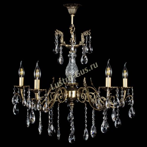 Люстра бронзовая Кассандра Алфея №5/2 журавлик в Новосибирске Гусь Хрустальный