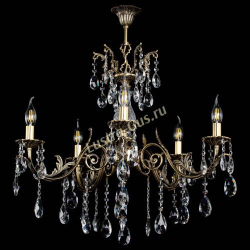 Люстра бронзовая Кассандра Алфея №5/2 журавлик в Новосибирске Гусь Хрустальный