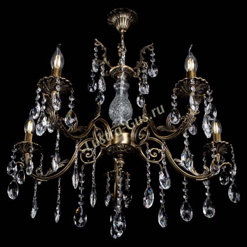 Люстра бронзовая Кассандра Алфея №5/2 журавлик в Новосибирске Гусь Хрустальный