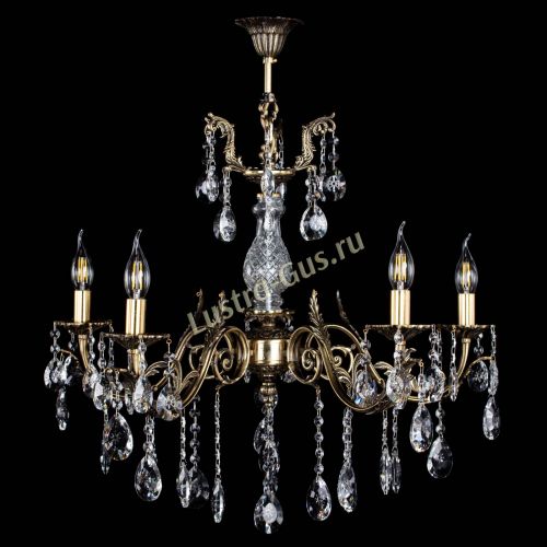 Люстра бронзовая Кассандра Алфея №5/2 звездочка в Новосибирске Гусь Хрустальный