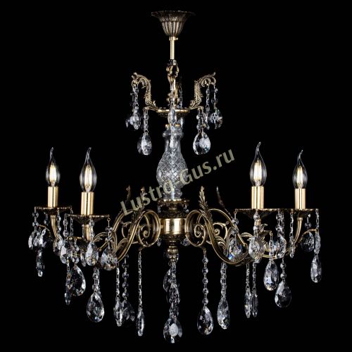 Люстра бронзовая Кассандра Алфея №5/2 звездочка в Новосибирске Гусь Хрустальный