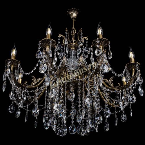 Люстра бронзовая Кассандра Алфея №8/1 баден в Новосибирске Гусь Хрустальный