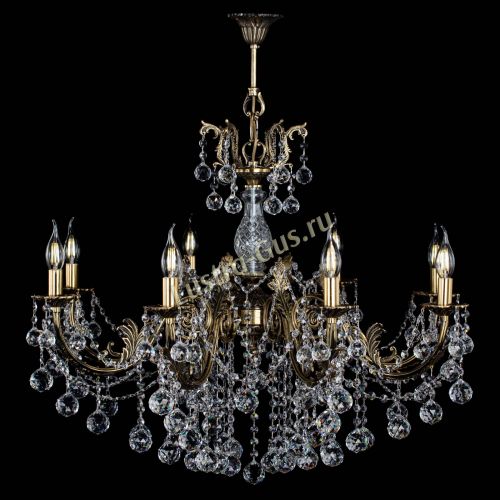 Люстра бронзовая Кассандра Алфея №8/1 шар в Новосибирске Гусь Хрустальный