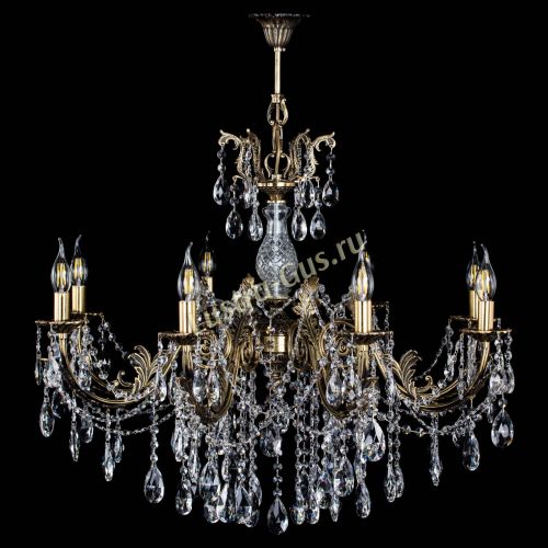 Люстра бронзовая Кассандра Алфея №8/1 журавлик в Новосибирске Гусь Хрустальный