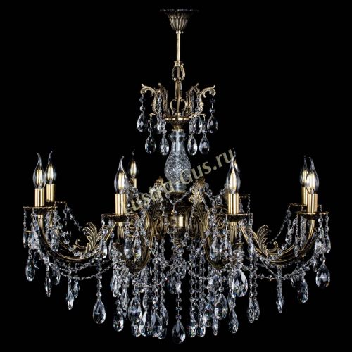 Люстра бронзовая Кассандра Алфея №8/1 журавлик в Новосибирске Гусь Хрустальный