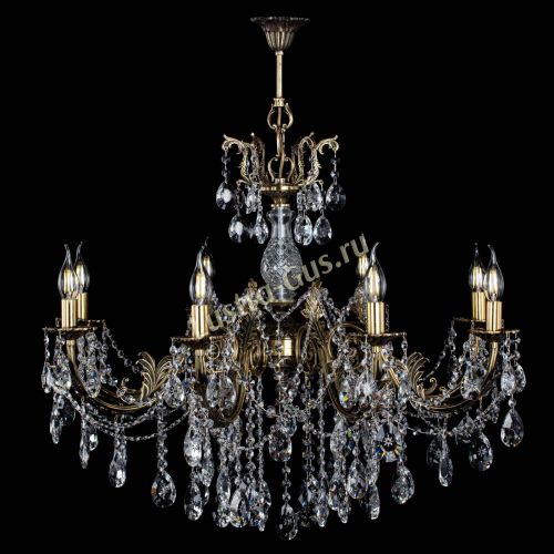 Люстра бронзовая Кассандра Алфея №8/1 звездочка в Новосибирске Гусь Хрустальный