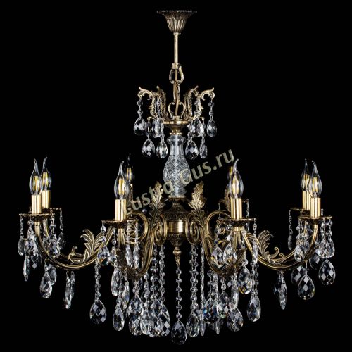 Люстра бронзовая Кассандра Алфея №8/2 баден в Новосибирске Гусь Хрустальный