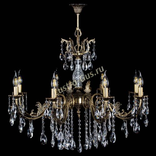 Люстра бронзовая Кассандра Алфея №8/2 журавлик в Новосибирске Гусь Хрустальный