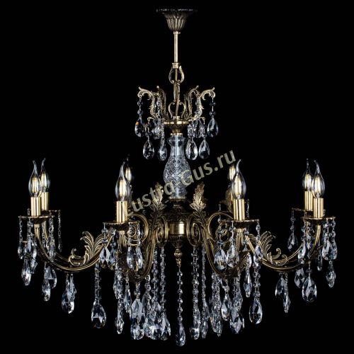 Люстра бронзовая Кассандра Алфея №8/2 журавлик в Новосибирске Гусь Хрустальный