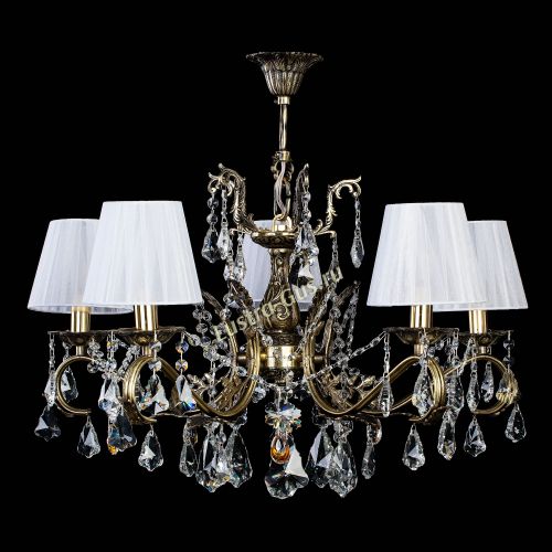 Люстра бронзовая Милана №5 Дубик Прованс в Новосибирске Гусь Хрустальный