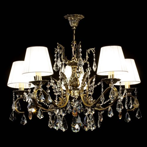 Люстра бронзовая Милана №5 Дубик Прованс в Новосибирске Гусь Хрустальный