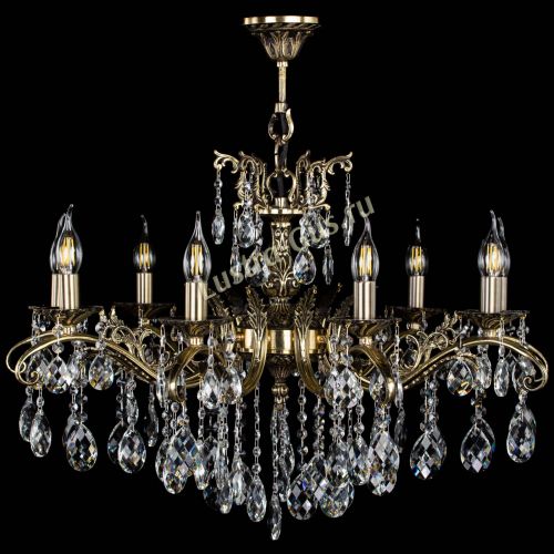 Люстра бронзовая Милана №9/2 баден в Новосибирске Гусь Хрустальный