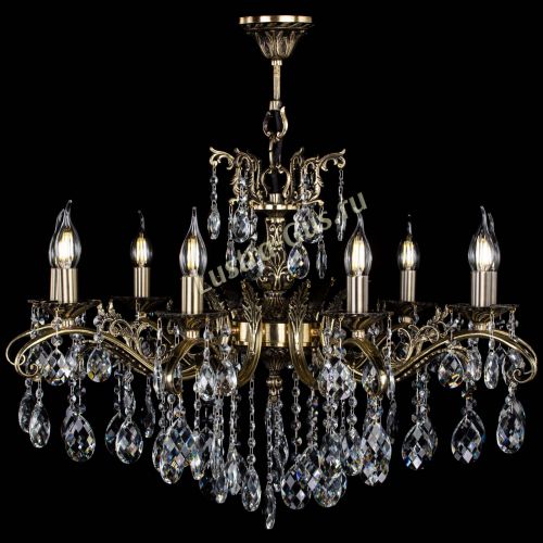 Люстра бронзовая Милана №9/2 баден в Новосибирске Гусь Хрустальный