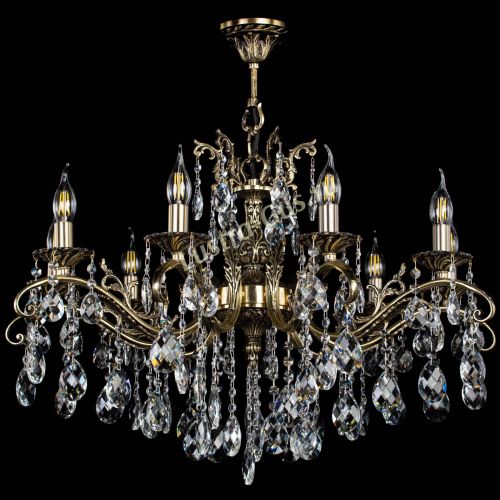 Люстра бронзовая Милана №9/2 баден в Новосибирске Гусь Хрустальный