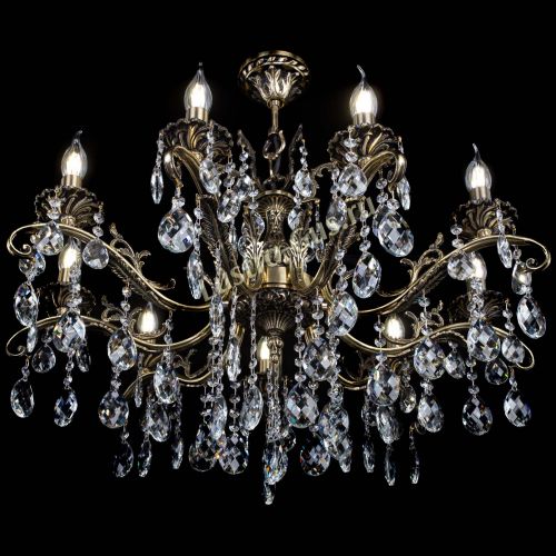 Люстра бронзовая Милана №9/2 баден в Новосибирске Гусь Хрустальный