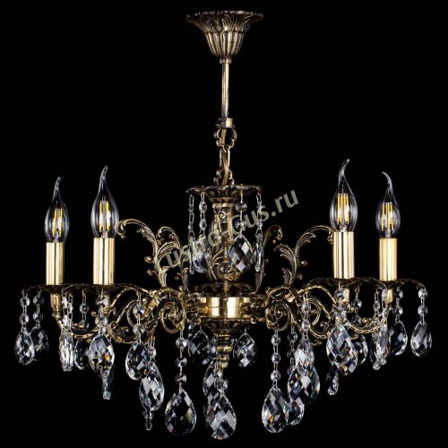 Люстра бронзовая Муза №5/2 баден в Новосибирске Гусь Хрустальный