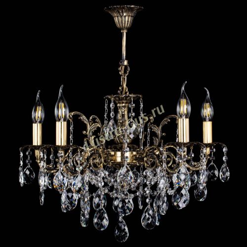 Люстра бронзовая Муза №5 баден в Новосибирске Гусь Хрустальный