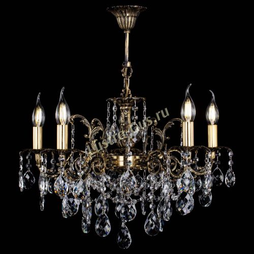 Люстра бронзовая Муза №5 баден в Новосибирске Гусь Хрустальный