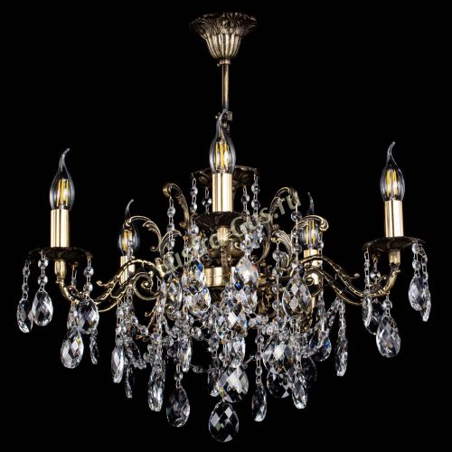 Люстра бронзовая Муза №5 баден в Новосибирске Гусь Хрустальный