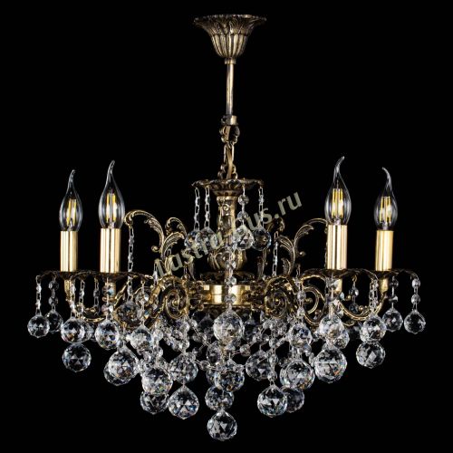 Люстра бронзовая Муза №5 шар в Новосибирске Гусь Хрустальный