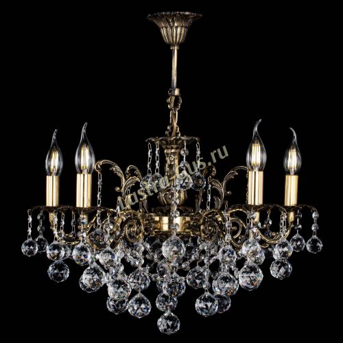 Люстра бронзовая Муза №5 шар в Новосибирске Гусь Хрустальный