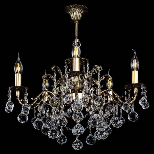 Люстра бронзовая Муза №5 шар в Новосибирске Гусь Хрустальный