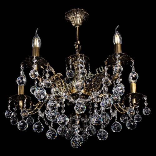 Люстра бронзовая Муза №5 шар в Новосибирске Гусь Хрустальный