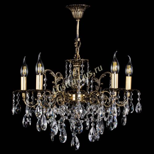 Люстра бронзовая Муза №5 журавлик в Новосибирске Гусь Хрустальный