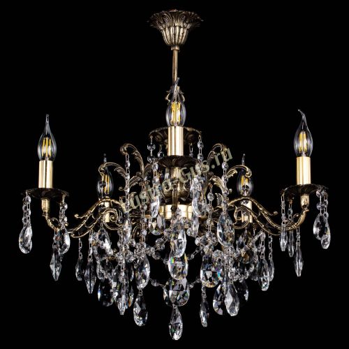 Люстра бронзовая Муза №5 журавлик в Новосибирске Гусь Хрустальный