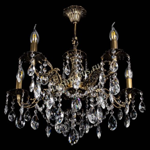 Люстра бронзовая Муза №5 журавлик в Новосибирске Гусь Хрустальный