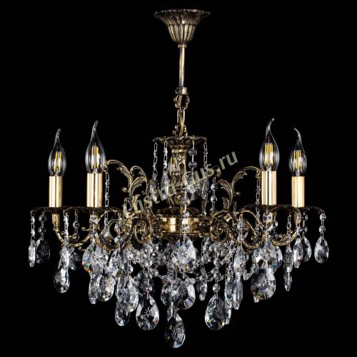 Люстра бронзовая Муза №5 звездочка в Новосибирске Гусь Хрустальный