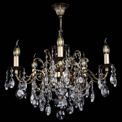 Люстра бронзовая Муза №5 звездочка в Новосибирске Гусь Хрустальный