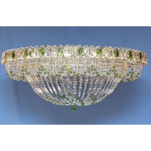 Люстра хрустальная Кольцо 1000 мм Купол цветная