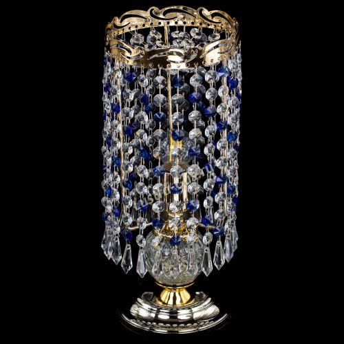 Настольная лампа Диана Карандаш синяя в Новосибирске Гусь Хрустальный