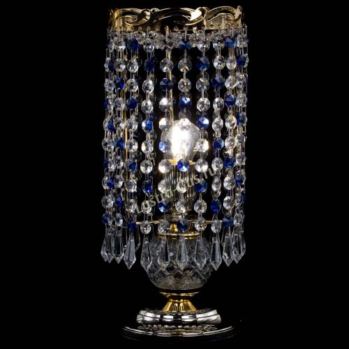 Настольная лампа Диана Карандаш синяя в Новосибирске Гусь Хрустальный