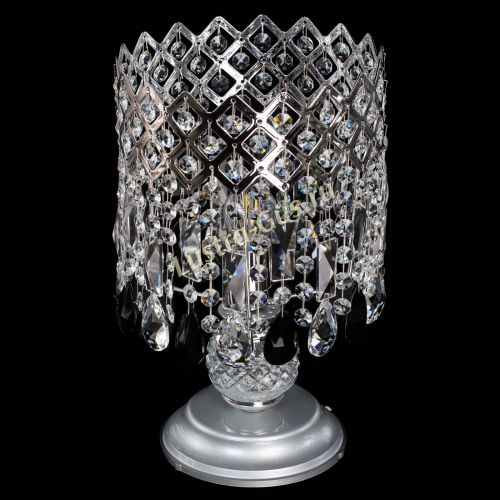 Настольная лампа Корона №1 черная в Новосибирске Гусь Хрустальный