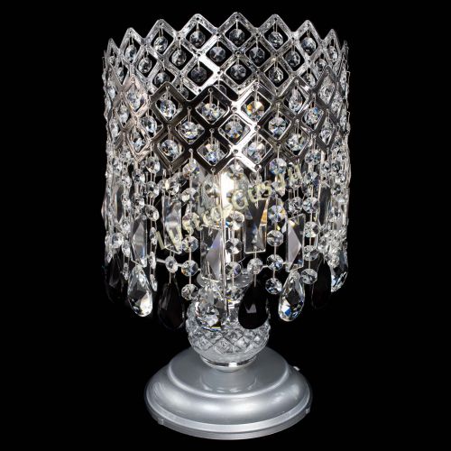 Настольная лампа Корона №1 черная в Новосибирске Гусь Хрустальный