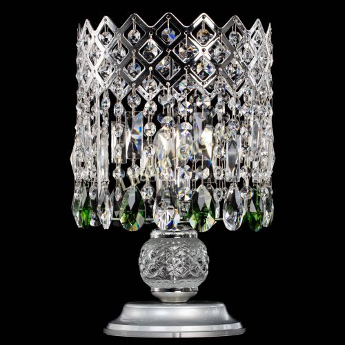 Настольная лампа Корона №1 зеленая в Новосибирске Гусь Хрустальный