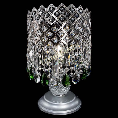 Настольная лампа Корона №1 зеленая в Новосибирске Гусь Хрустальный