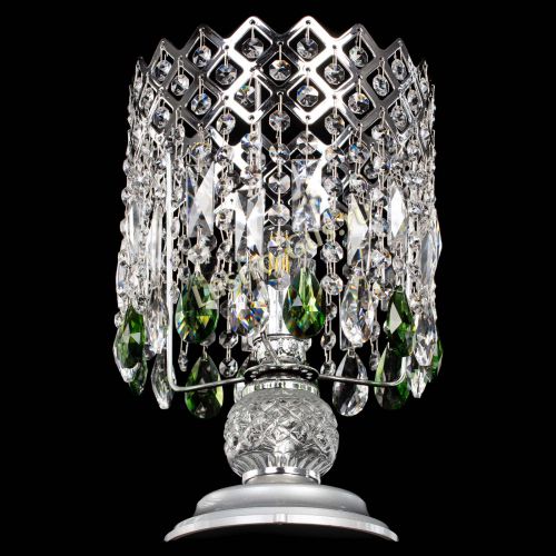 Настольная лампа Корона №1 зеленая в Новосибирске Гусь Хрустальный