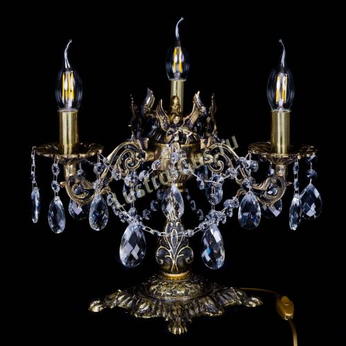 Бронзовая настольная лампа Муза №3 баден в Новосибирске Гусь Хрустальный