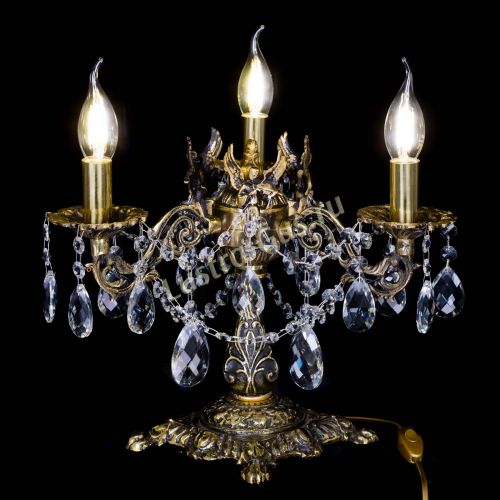 Бронзовая настольная лампа Муза №3 баден в Новосибирске Гусь Хрустальный