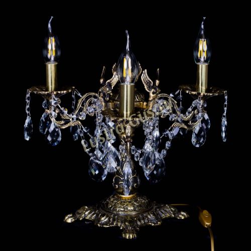 Бронзовая настольная лампа Муза №3 баден в Новосибирске Гусь Хрустальный