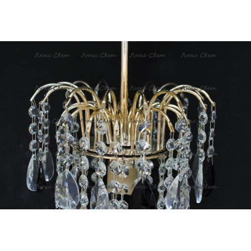 Люстра Зима журавлик черная в Новосибирске Гусь Хрустальный