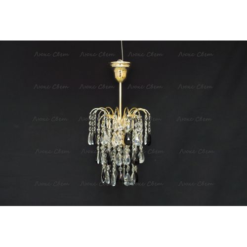 Люстра Зима журавлик черная в Новосибирске Гусь Хрустальный