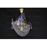 Люстра Корвет 1 ламповый синий в Новосибирске