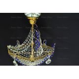 Люстра Корвет 1 ламповый синий в Новосибирске