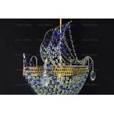 Люстра Корвет 1 ламповый синий в Новосибирске