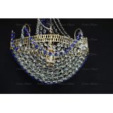 Люстра Корвет 1 ламповый синий в Новосибирске