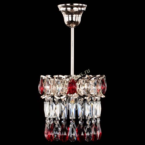 Люстра Астра пластинка №1 красная в Новосибирске Гусь Хрустальный